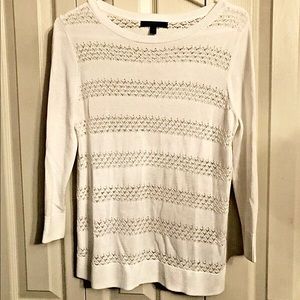 Banana Republic Open Weave Semi Sheer Sweater